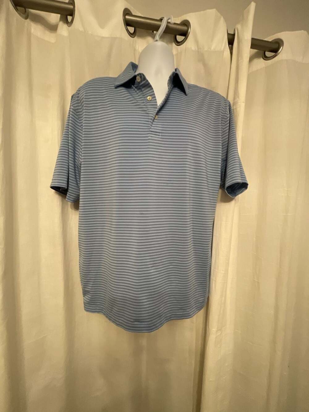 Peter Millar Men's Performance Stripe Polo Shirt
Golf
Blue
Size L